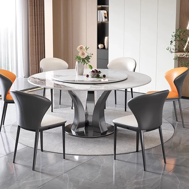 Petite table à manger de luxe, table ronde, ensemble de table à manger,  meubles de luxe, mignon, moderne, salon, salle à manger, jardin