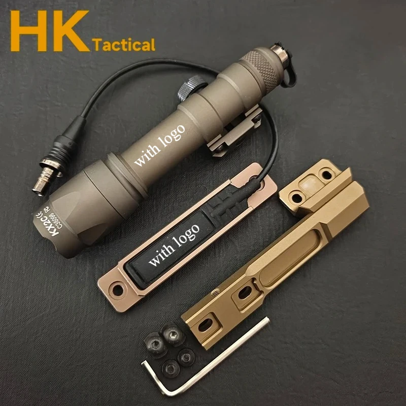 Tactical Airsoft Rifle Flashlight for Hunting with Mlok Base