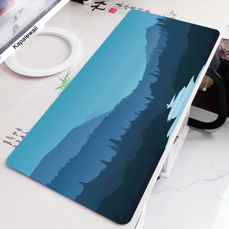 Alfombrilla de ratón Firewatch de bosque profundo, alfombrilla de escritorio de oficina verde para Gamer, alfombrilla de escritorio para ordenador, accesorios de oficina Kawaii, alfombra de mesa para
