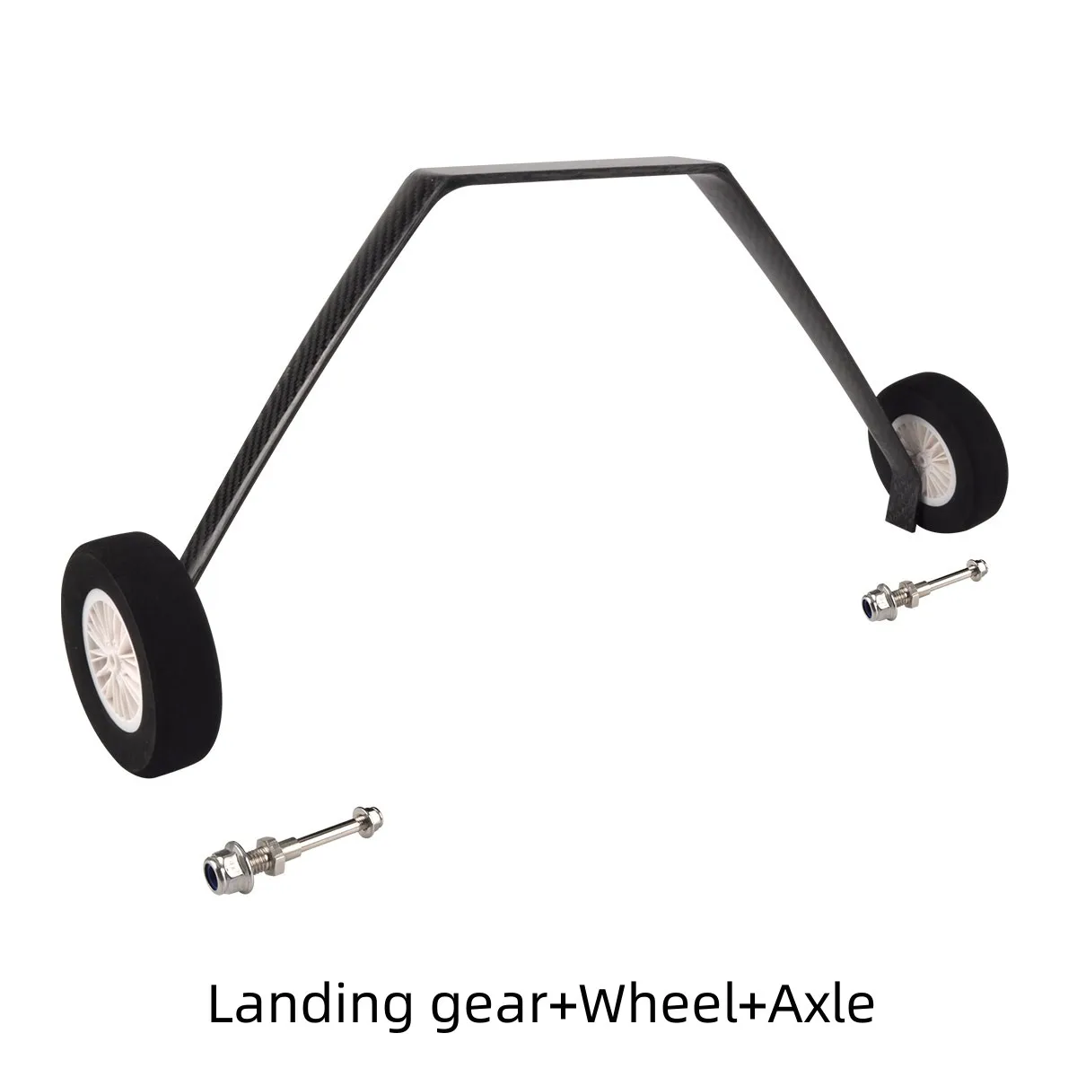 50cc RC Plane Landing Gear Carbon Tail Wheel Assembly 1.5