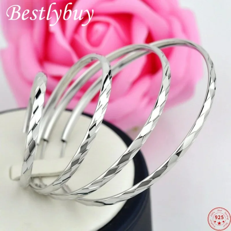 

Женские серьги из тайского серебра, с платиновым шармом