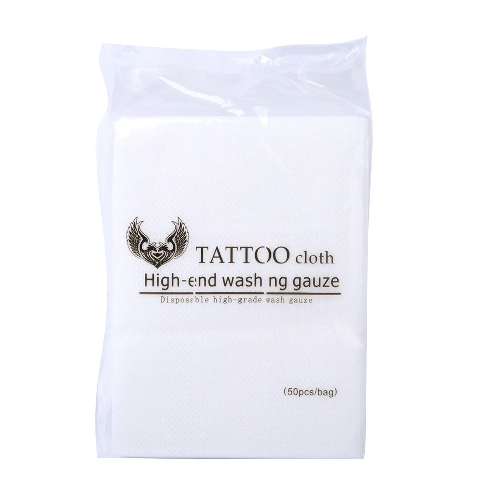 

50pcs Disposable Tattoo Wipe Paper Towel Tissue Body Art Permanent Makeup Tattoo Cleaning Tools Tattoo Supplies Accessories