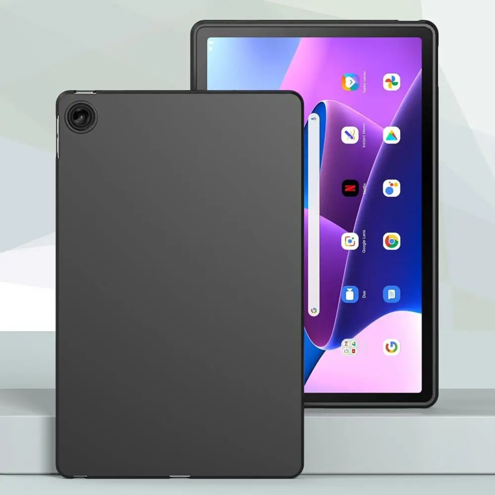 Flexible Silicone TPU Black Protective Back Cover