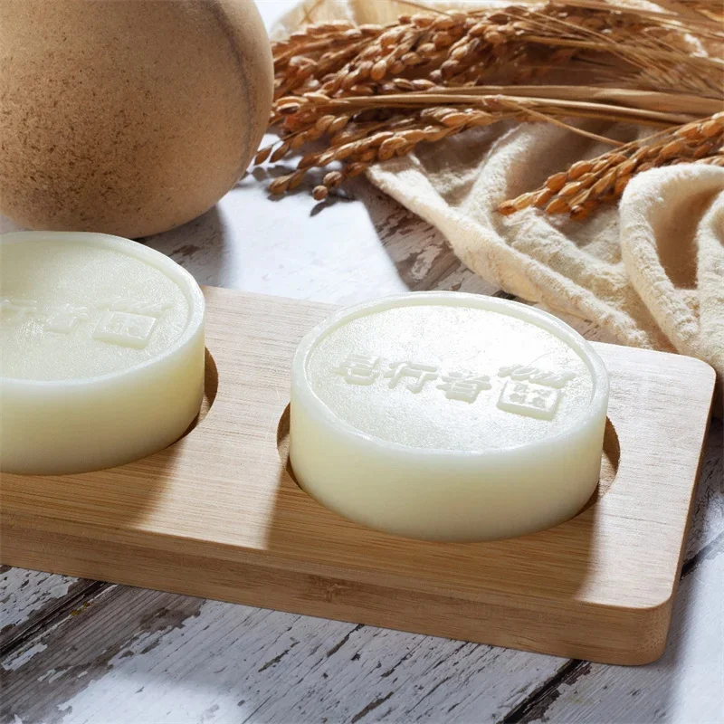 Goat Milk Silk Protein Handmade Soap With Foam Net Brightening Oil Control Remove Acne Blackheads Nourishing Skin Beauty Health 4