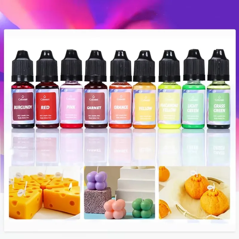 24색 UV 레진 색소 세트, 10ml 에폭시 액상 착색제, DIY 공예용 고투명 염료, 보석 제작용 착색 용품