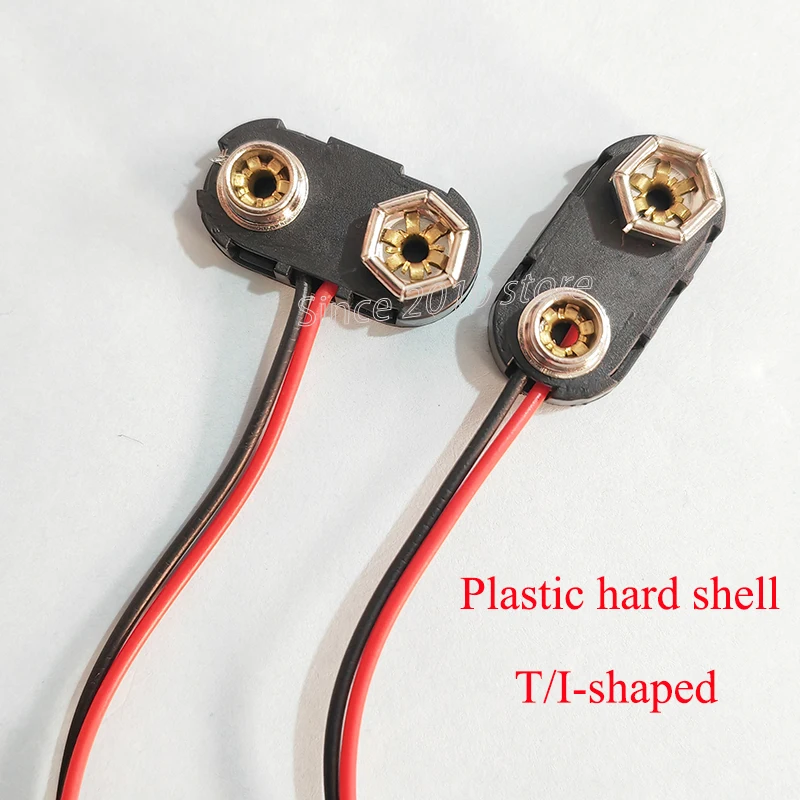 Cltgxdd 9 V Batterie-Clips 10–15 cm DC5521 Stecker/Buchse, Schnalle, 9 Volt Batterie-Clip-Anschluss, I/T-Typ-Batteriehalter – Detail 8