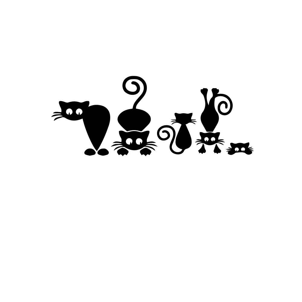 

Car Sticker Fun Cat Vinyl Decal Car Motorcycle Bumper Body Rear Window Decorative Decal Waterproof,Customizable Size