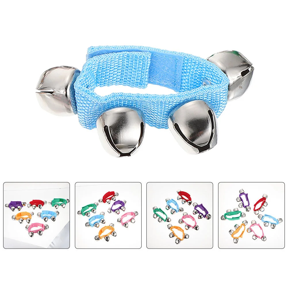 2 Pcs Toys Orff Rattle Kids Wrist Bells Music Instrument Wristband Green Percussion Instruments Cheering Props Hand for Child