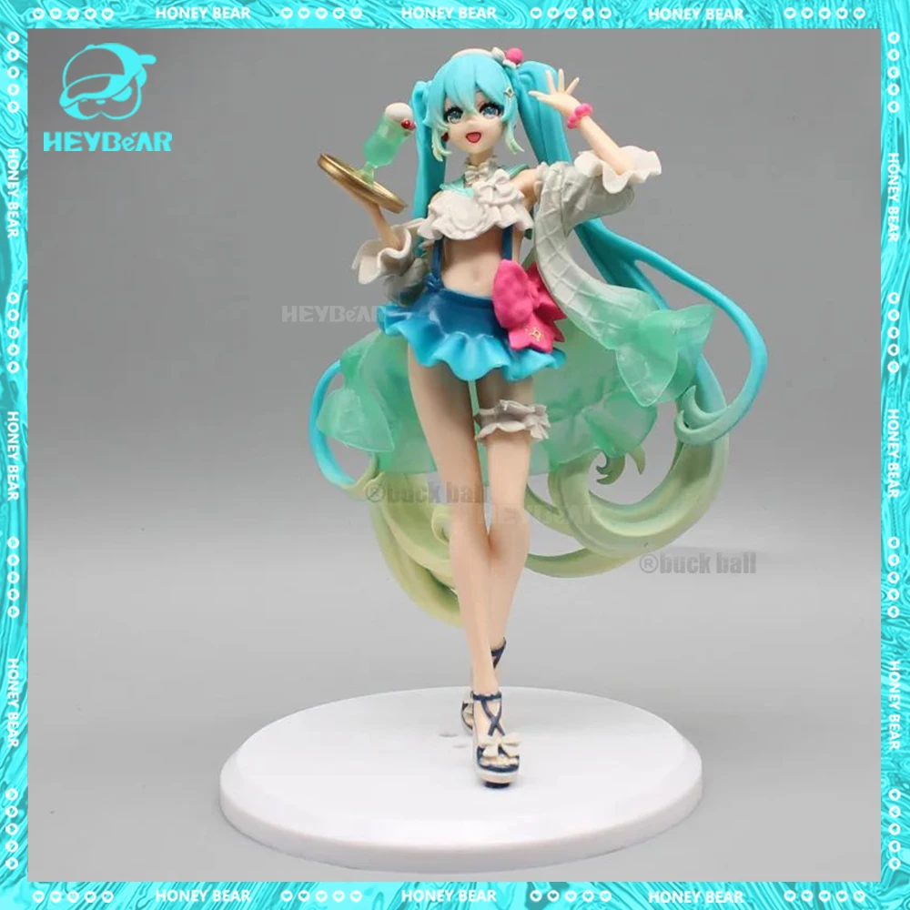 

Фигурка Мику Hatsune, статуэтка Мику из пены под давлением, статуэтка Мику из ПВХ, коллекционная Статуэтка милой девушки, модель, приблизительно 18 см, подарок на день рождения