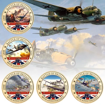 Battle of Britain Golden Commemorative Coins - 5pcs in case