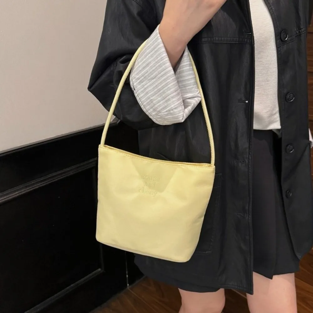 Nuova Borsa a Tracolla Oxford Grande Capacità Impermeabile Borsa Tote da Pendolare con Lettere Ricamate Borsa a Mano da Donna - immagine 3