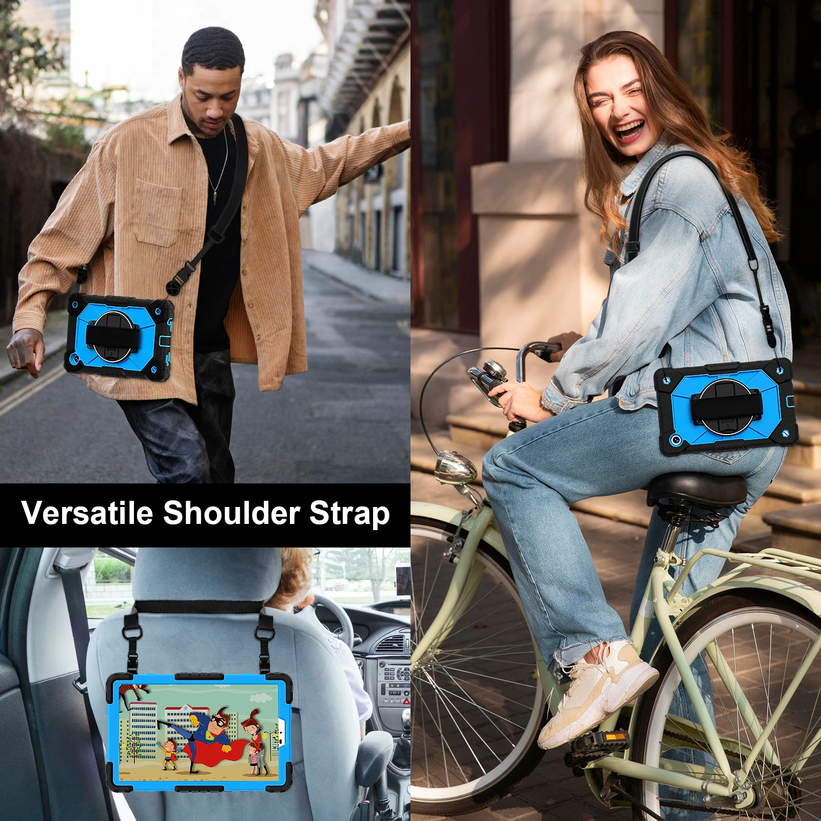 Rotatable Heavy Duty Armor Stand Cover with Shoulder Strap