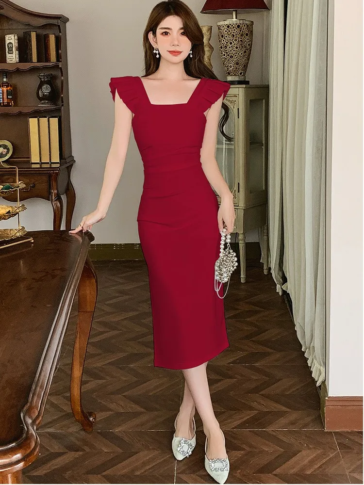 green emerald velvet dress HOMEYEE Women's Elegant Chic Bodycon Formal Dress B288 (S, Gray  Pattern+Black) at Amazon Women's Clothing store main image 0