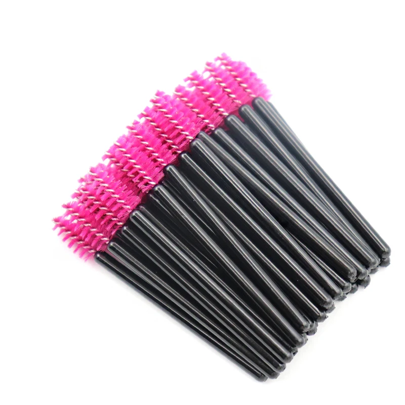 100/50 Mini Wimpernbürsten Mascara Zauberstäbe Kosmetik Applikator Mikrobürste Augenbrauenpinsel Make-up-Tool Lift Wimpernverlängerungszubehör – Detail 14