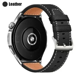 Premium Leather Watch Strap - Soft Replacement Wristband - 1PCS 20mm (Black)