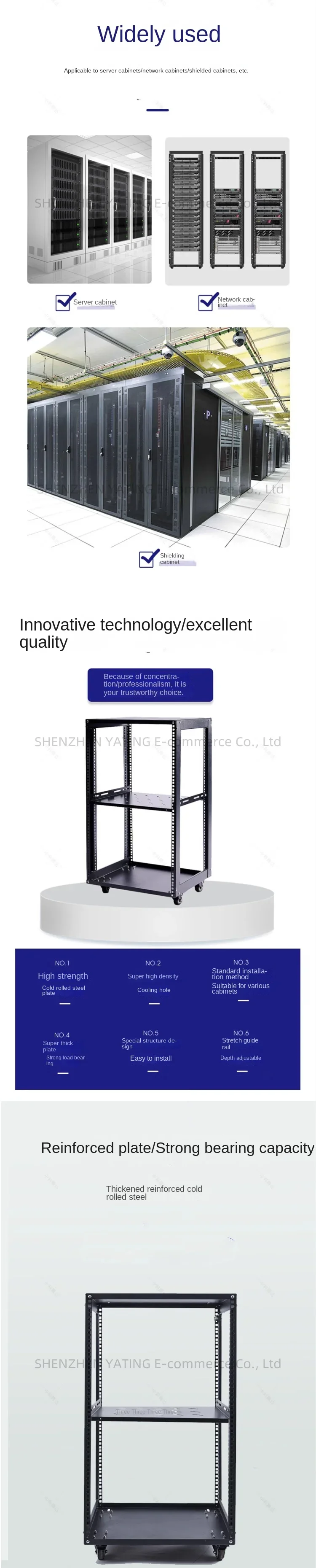 NEW Simple Open Cabinet Mobile Audio Amplifier Aviation Case Support Rack