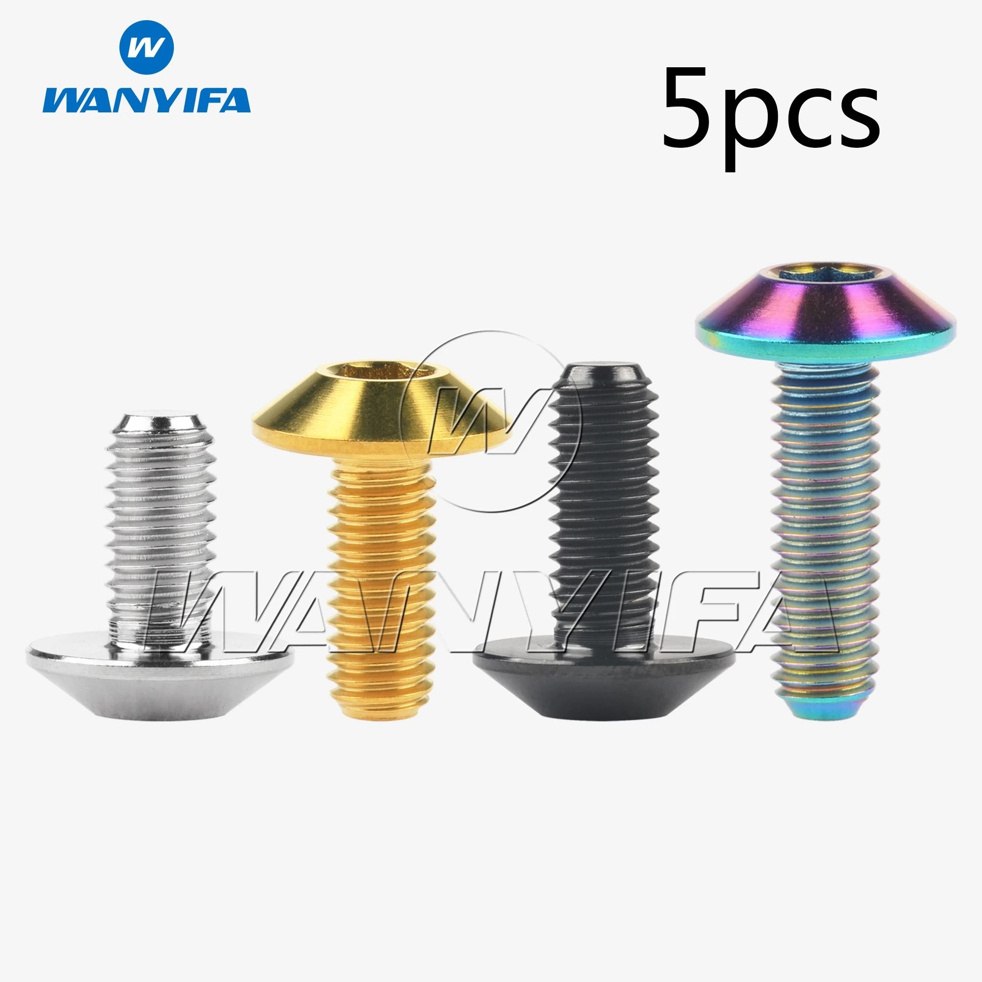 Titanium Bolts Allen Hex Head M6 x 12 15 20 25 30 35mm Motorcycle Screws 5pcs/lot hexagon socket screw,hex socket cap screw,titanium bolts