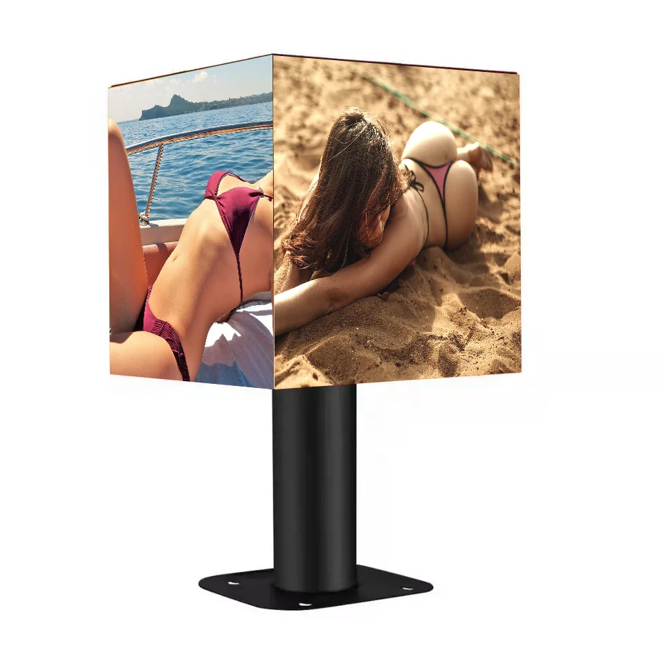 4 sided 5 sided smart control outdoor indoor P2.5 cubic led display commercial advertising magic box cube led screen