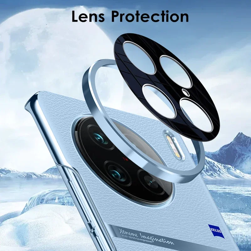 For VIVO X90 Pro Plus Case Luxury Plain PU Leather +