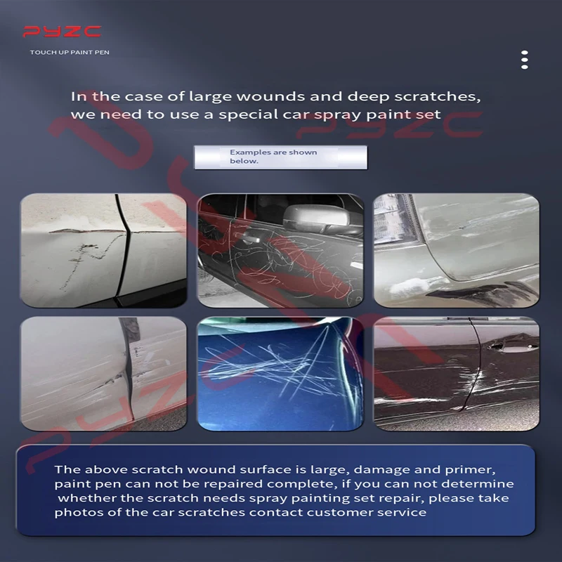 For Peugeot 208 2012- B21 P21 Paint Touch Up Pen Kit-Scratch Repair Car Scratch Remover with Brush DIY Auto Accessories