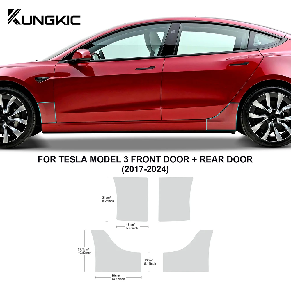 KUNGKIC Tesla Model 3 voor 2017-2023, mesh, autoachterbank