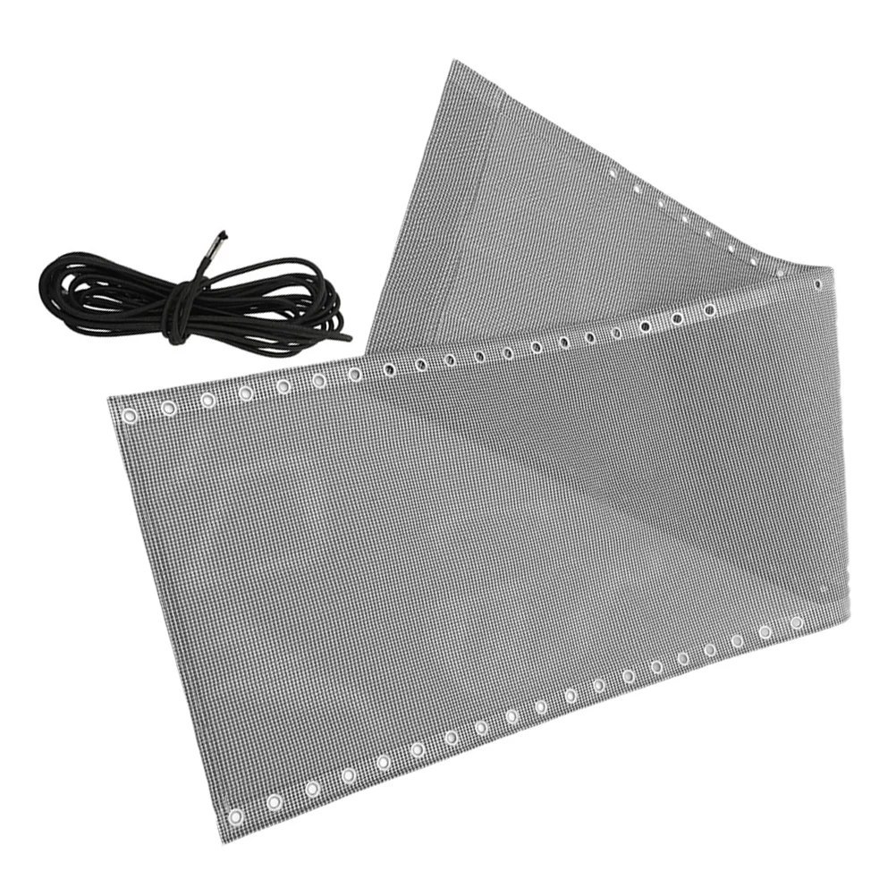 Grey Breathable Canvas Fabric Lounge Chair Replacement Cloth Outdoor Folding Deck Chairs Supplies Beach Fishing Patio Repair