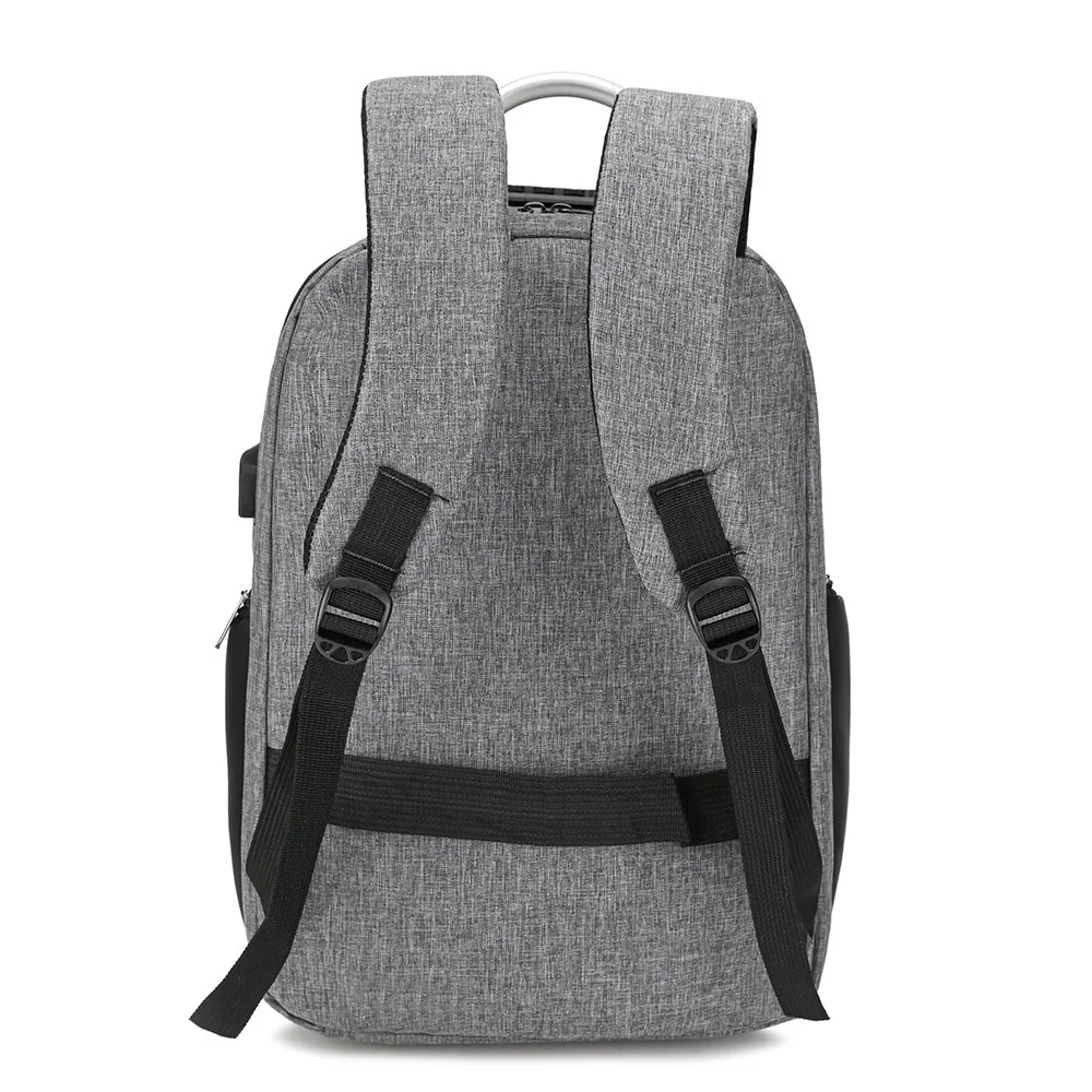 Oxford cloth backpack male USB rechargeable student schoolbag fashion business password anti-theft computer bag