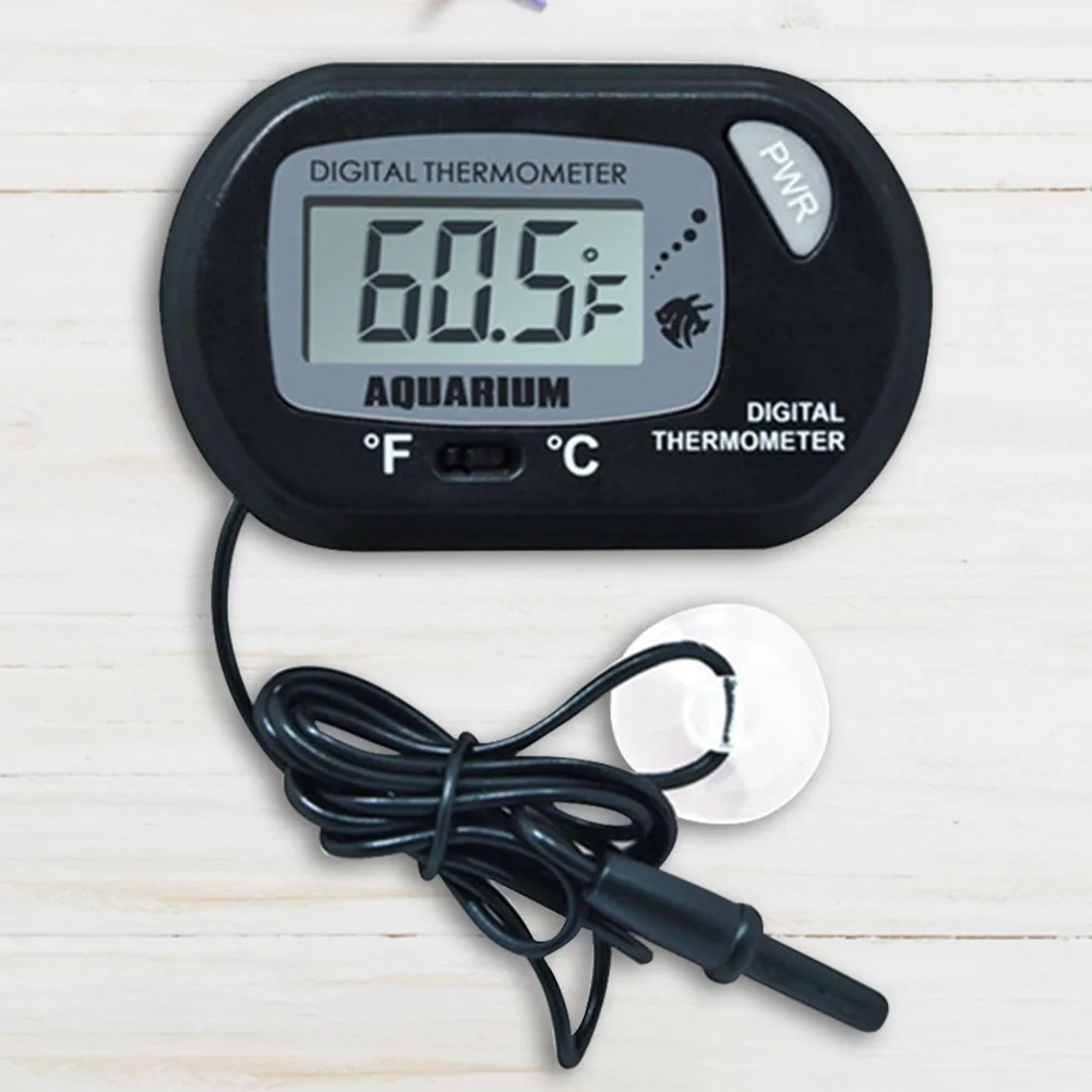 Fish Aquarium LCD Digital Thermometer Temperature Detector Alarm Pet Supplies Tool fish aquarium