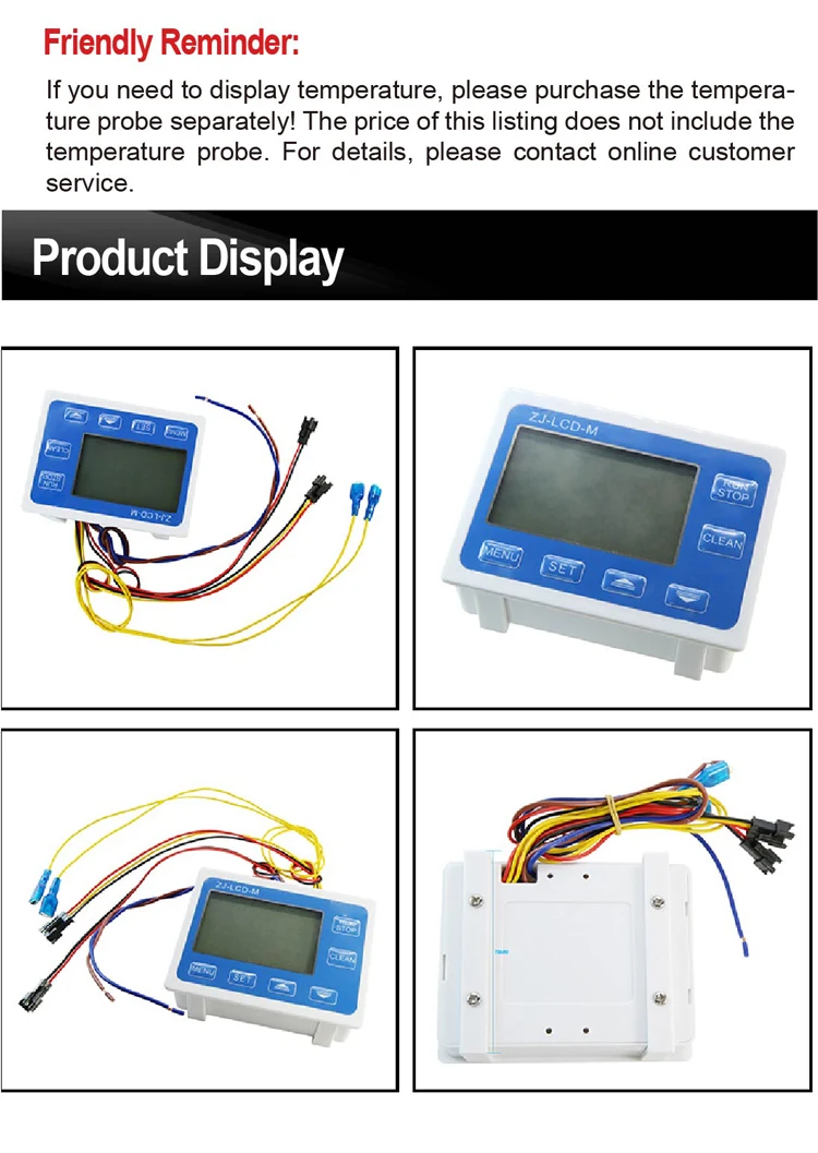 Automatic Flow Control Meter Set ZJ-LCD-M DN8-25 DC24V Liquid Filling Machine Fl