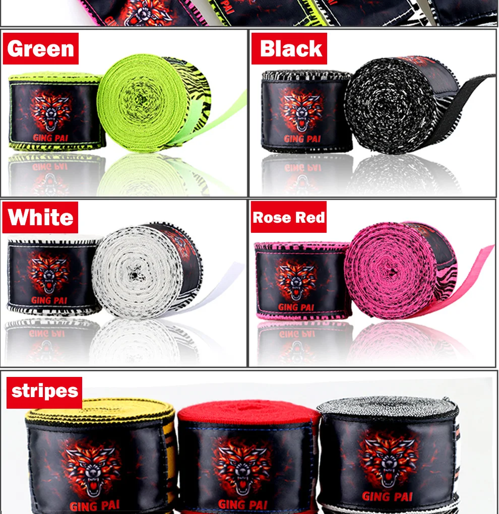 1 paar Boxing Bandage Boxen Training Elastische Bandage Sanda Kick MMA Hand Handschuhe Wraps Gürtel Boxen Sport Handgelenk Schutz – Detail 8