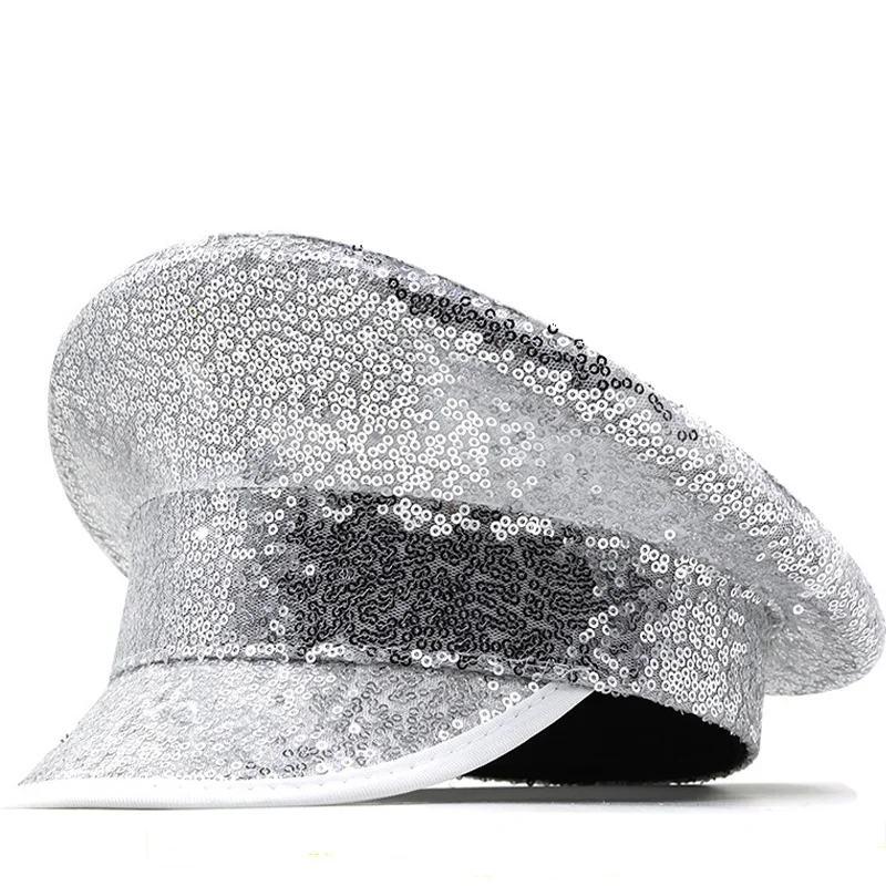 Sailor Hat Women Hats Women Military Hat 3 color Women Men Sequin Military Hat DIY Sergeant Bridal Hat Hen Do Festival Captain Birthday Sailor Part