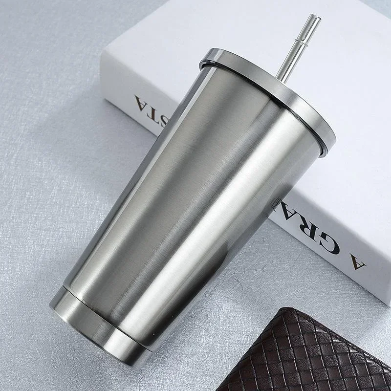 1Pcs 500ml Stainless Steel Coffee Mug with Lid Beer Mugs for Tea Cup Thermos Metal Cup Easy to Rarry 2025