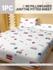 1 cartoon fun Car printed matte Fitted Sheet, bedroom printed bed cover, bedding (excluding pillowcases) 2