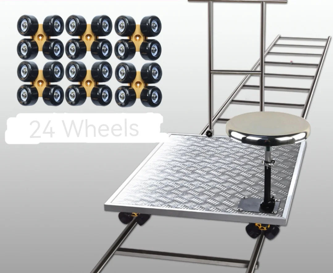 9M Manned Professional Camera Track Rail Car For Film Television Studio