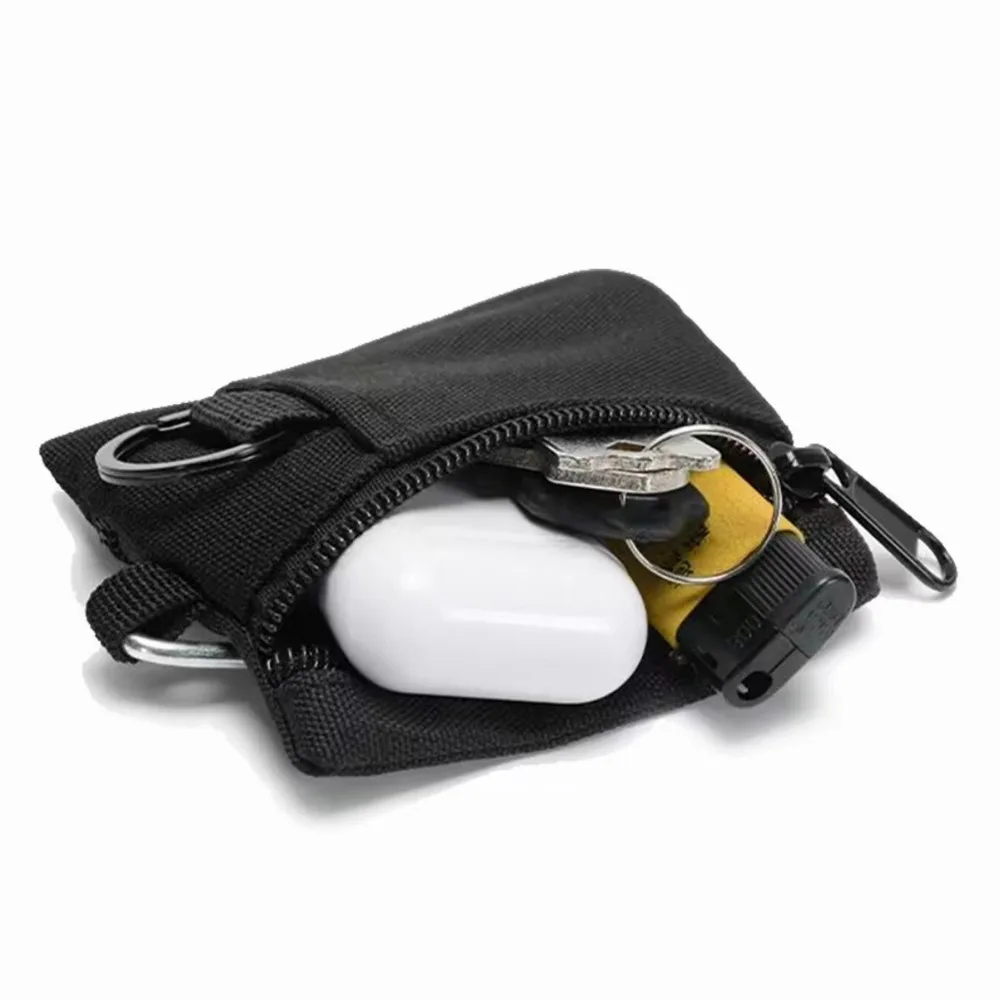 Outdoor EDC Molle Pouch Wallet Zipper Waist Fanny Pack Mobile Phone Pouch Belt Waist Bag EDC Gear Bag