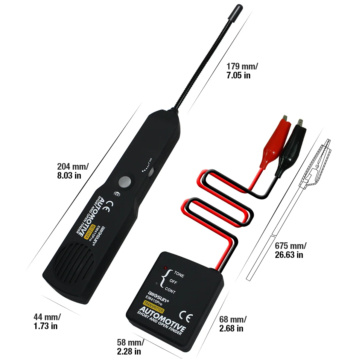 Automotive Tester Tool EM415pro Cable Wire Wand Short Open Finder Tracer Diagnose Tone Line