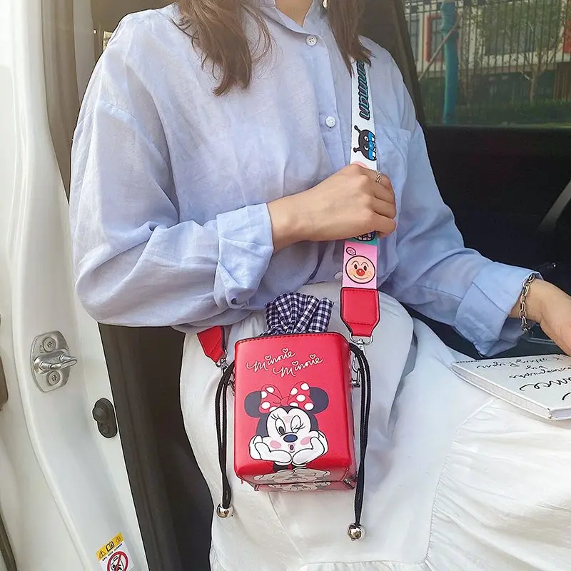 Disney Mickey mouse lady Camera bag cartoon cute messenger bag soulder fashion Mickey small handbag square shoulder bag,lady messenger bag