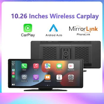 XUDA Radio Multimedia Universal para coche, reproductor de vídeo, WIFI, inalámbrico, Carplay y Android Auto para Apple o Android, MP5, 10,26 pulgadas 1
