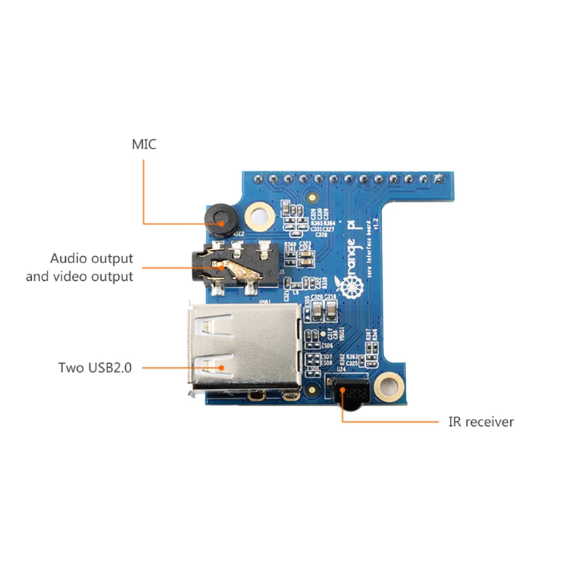Orange Pi Zero Expansion Board 2 USB 2.0 Special Expansion Card for Orange Pi Ze