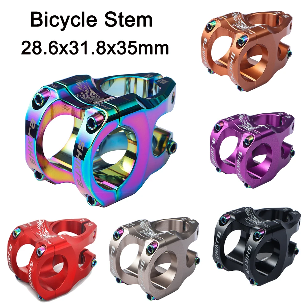 

DIIKE Cycling Stem 35mm Mountain Bike Power CNC 0 Degree Forged 31.8mm Pipe Cycling Stem Riser Parts Colorful