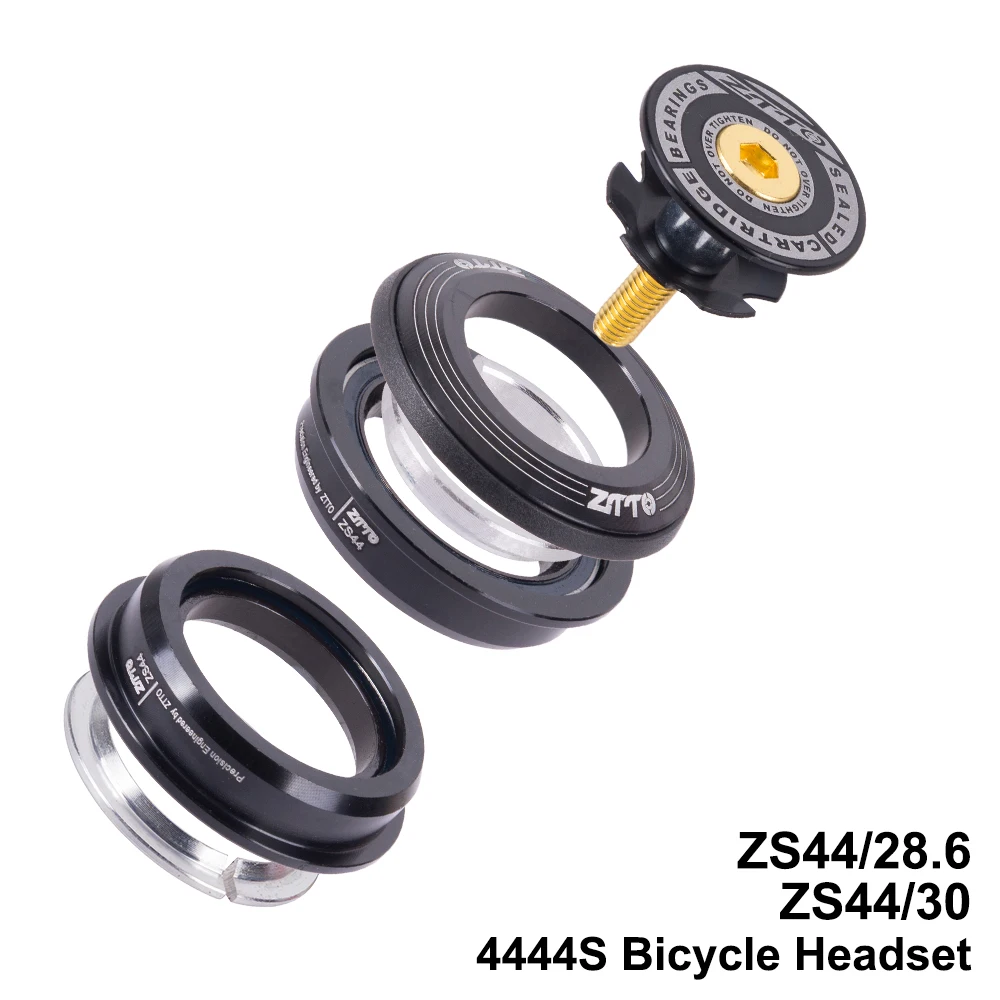 

CNC Steering Column 28.6mm Semi-integrated ZS44 Straight Tube Fork Sealed Bearing Bike Headset 4444S Bicycle Headset