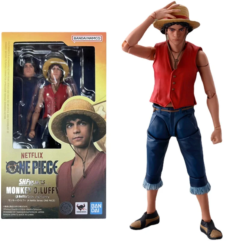 

В наличии Original BANDAI S.H. Фигуртс SHF Monkey D. Luffy A Netflix серия ONE PIECE 14,5 см коллекция экшн-Фигурки игрушки подарки