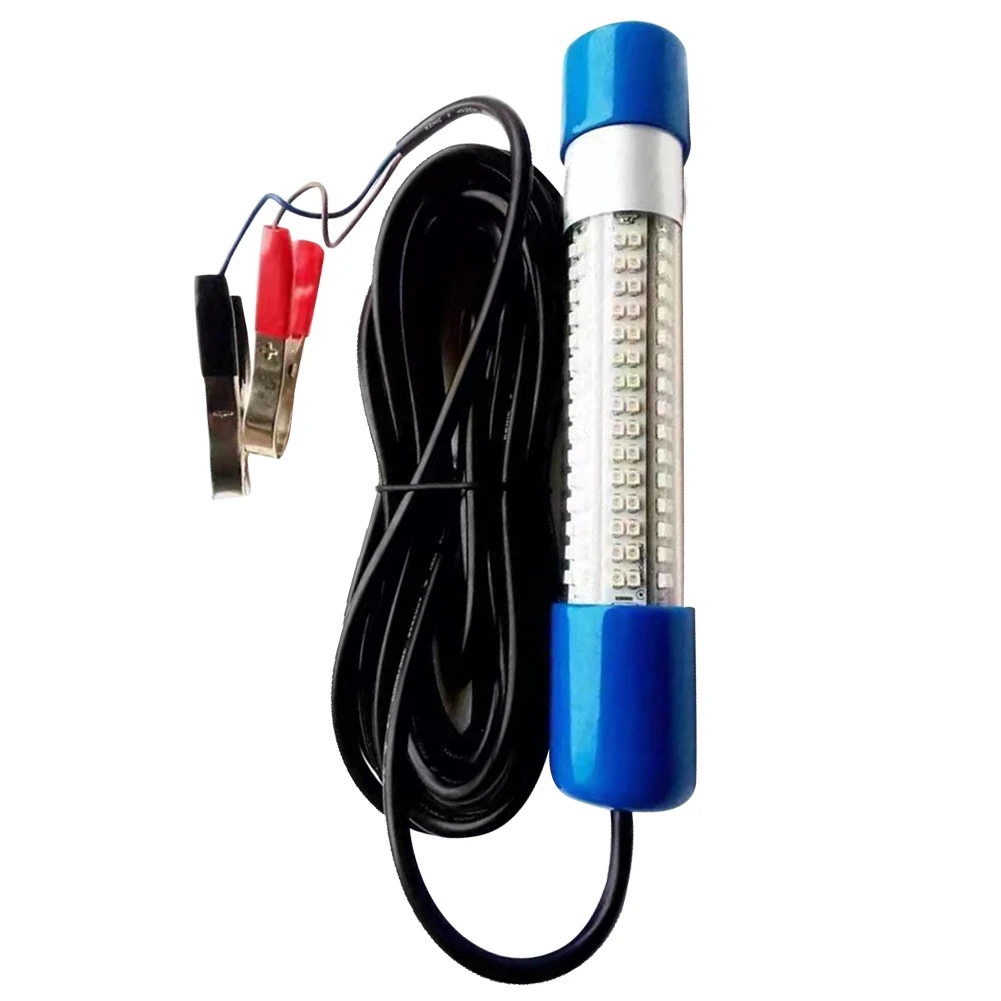 수중 낚시 조명 50W 물고기 유인 미끼 탐지 램프 12-24V 오징어 유인 램프 오징어, 새우, 크릴용 방수 램프