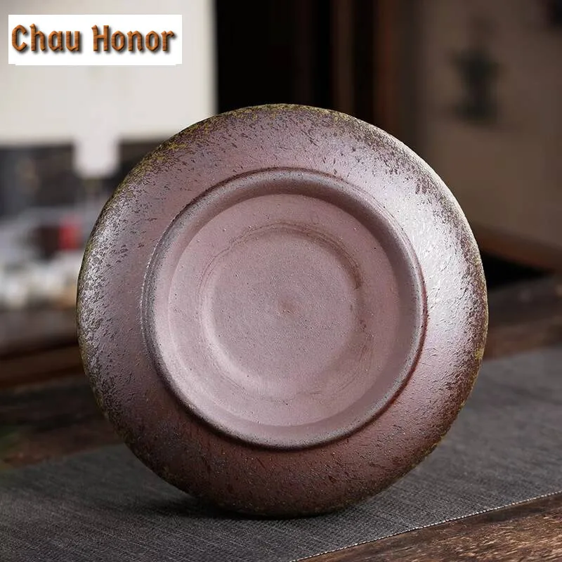 1100ml Retro Coarse Pottery Jianshui Zen Stoneware Tea Wash Writing-brush Washer Household Chaxi Tableware Supplies Decoration