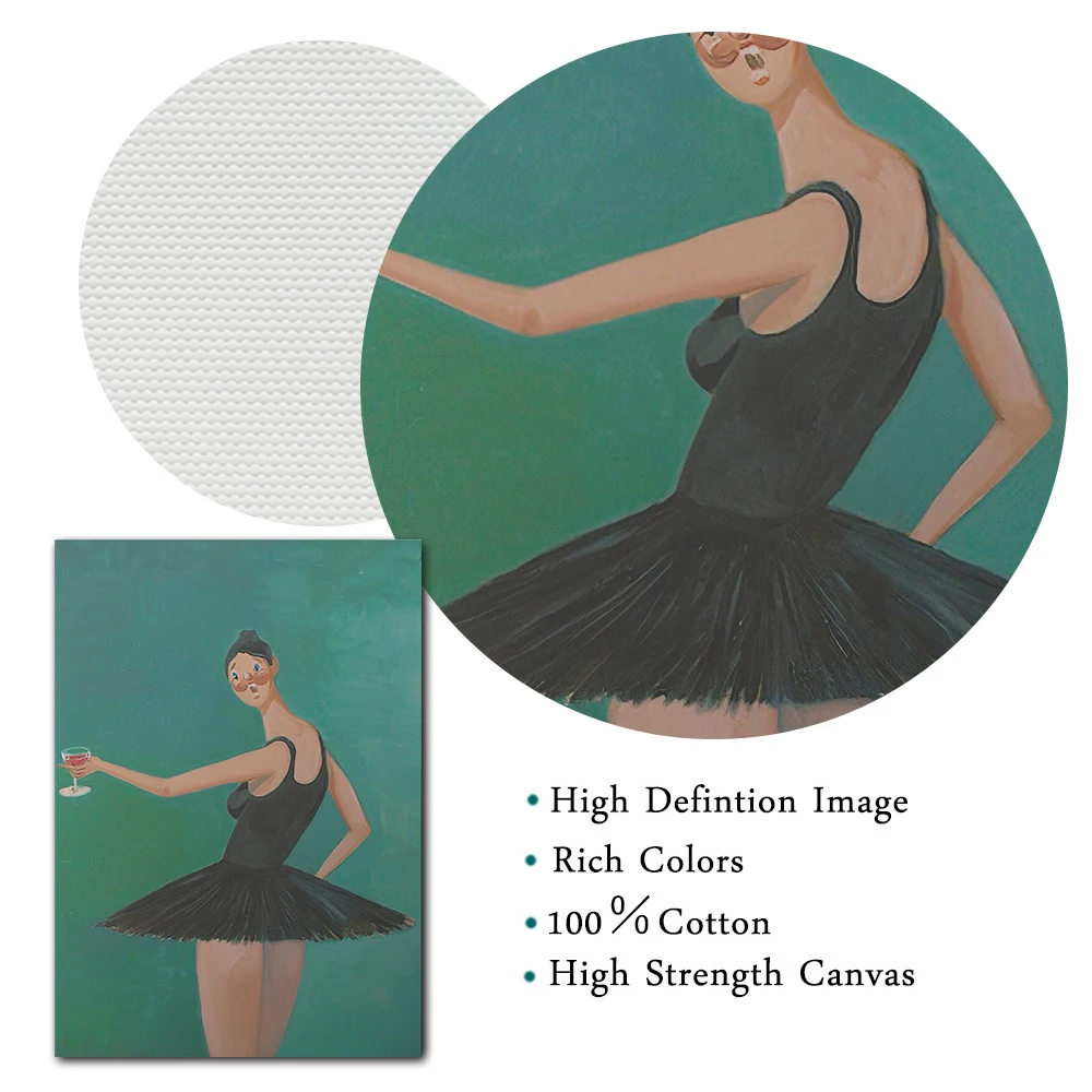 Kanye West Canvas Painting Runaway Beautiful Dark Twisted Fantasy Ballerina  Fine Art Poster Print Wall Picture Living Room Decor - AliExpress, image size:1000x1000