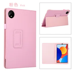 Premium PU Leather Flip Stand Magnetic Case for Xiaomi Redmi Pad SE 8.7 - Stylish and Durable Tablet Cover (Pink)