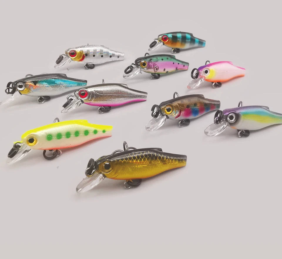 LUREHOLIC 3 cm 1 g Mini Sinking Extra Micro Minnow Hartköder, Tiefe 0,5 m, mit MUSTAD-Haken – Detail 7