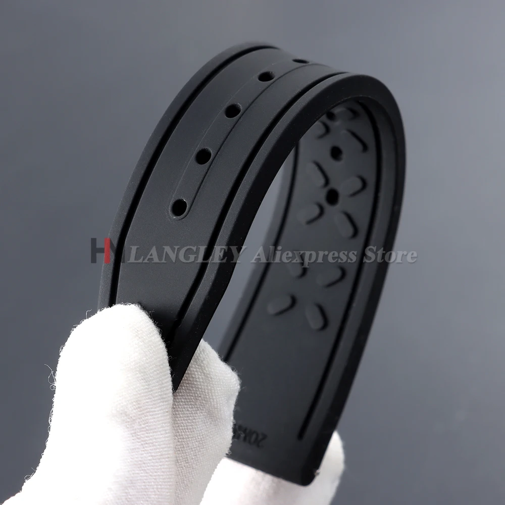 Universal Soft Silicone Quick Release Watch Strap - Black Rubber Replacement Bracelet