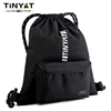 TINYAT Large Capacity Waterproof Drawstring Backpack for Men and Women, Lightweight Polyester Travel and Fitness Sports Bag 1