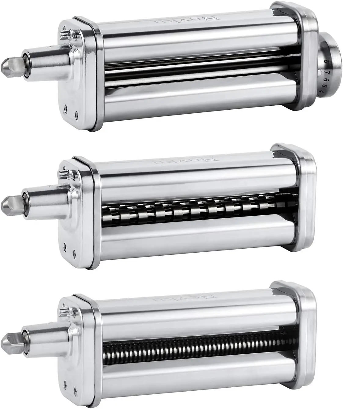 Maker Attachments Set for all KitchenAid Stand Mixer, including Pasta Sheet Roller, Spaghetti Cutter, Fettuccine Cutter by Nevku